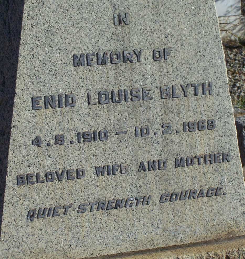BLYTH Enid Louise 1910-1968