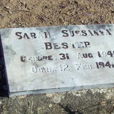 BESTER Sarah Sussanna 1940-1941