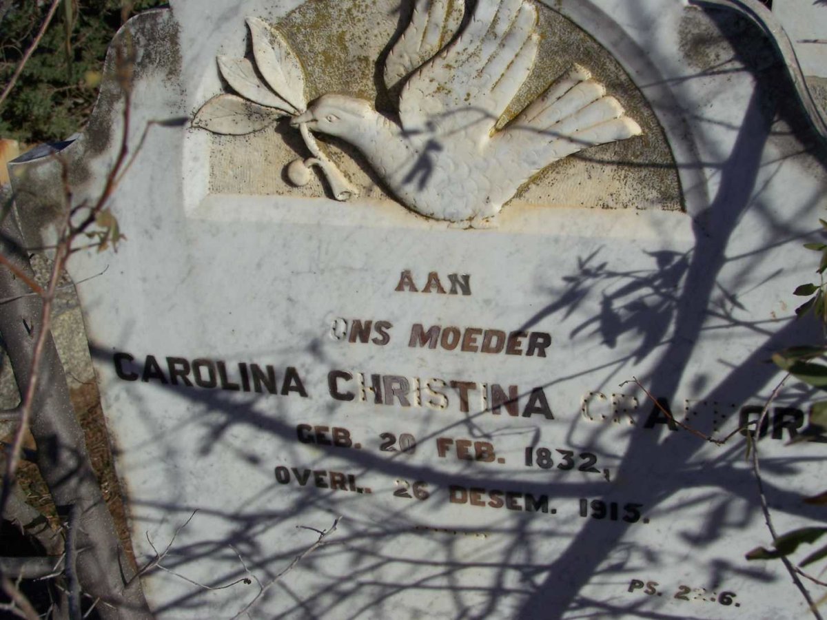 CRAFFORD Carolina Christina 1832-1915