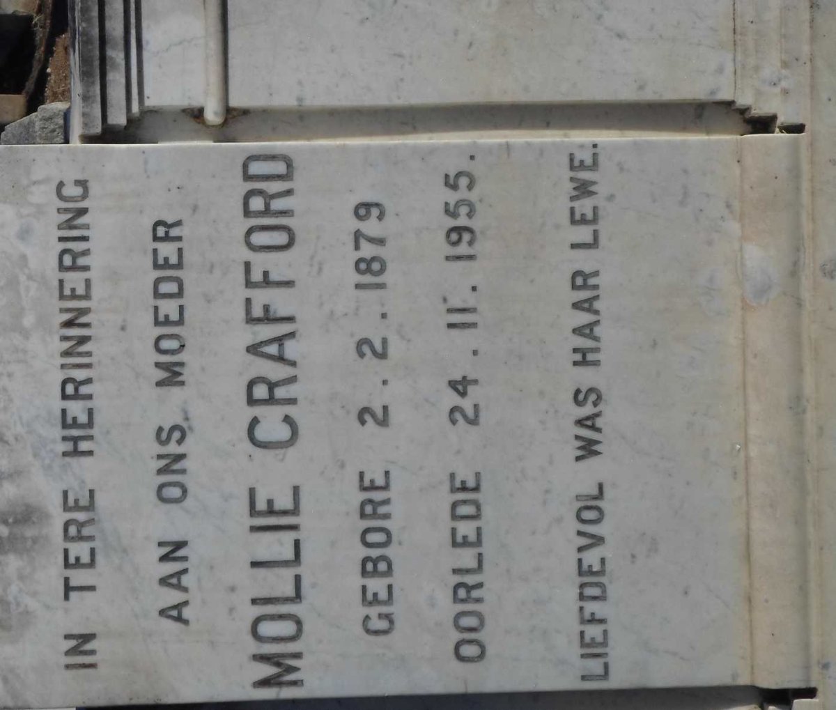 CRAFFORD Mollie 1879-1955