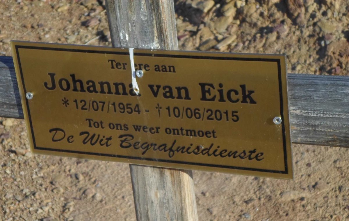 EICK Johanna, van 1954-2015