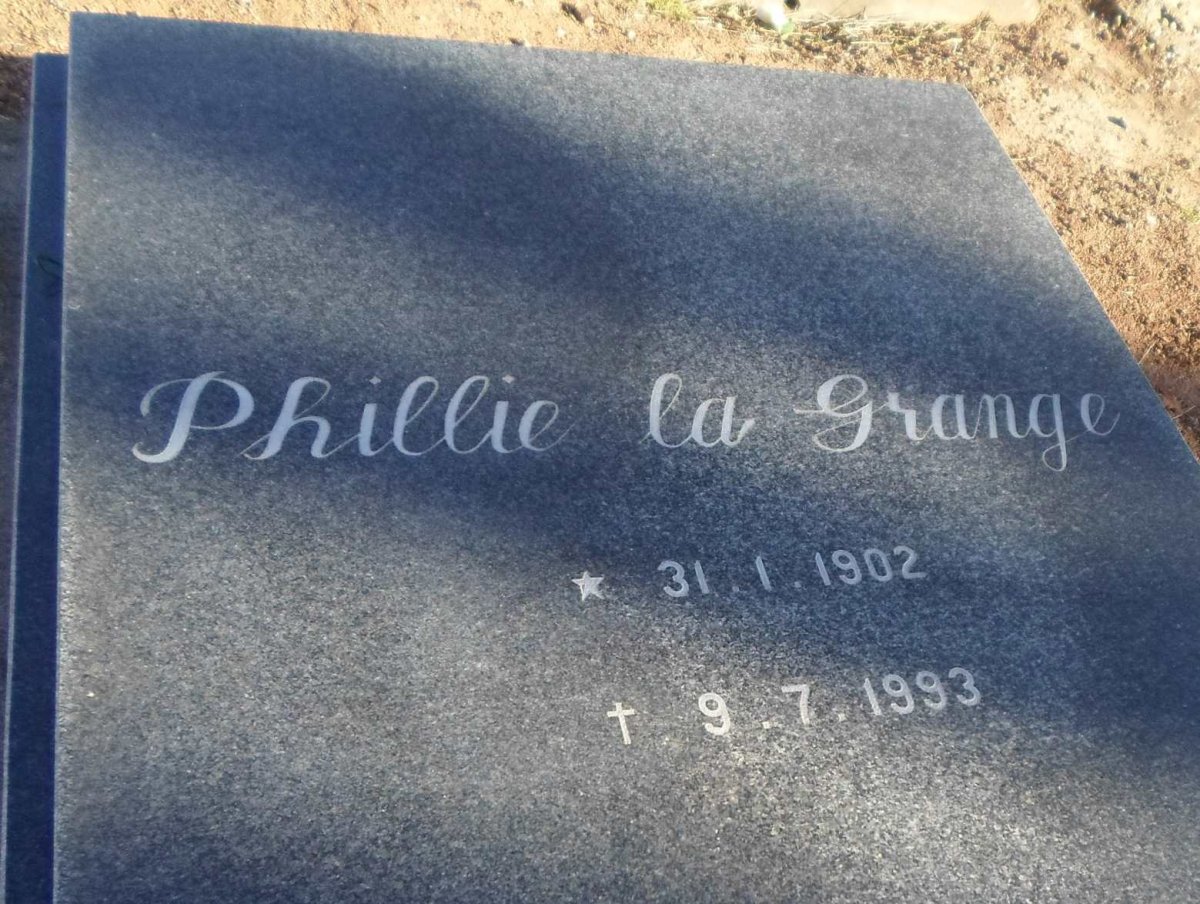 GRANGE Phillie, la 1902-1993