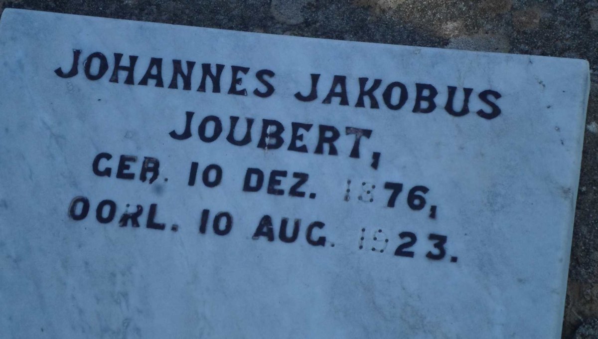 JOUBERT Johannes Jakobus 1876-1923