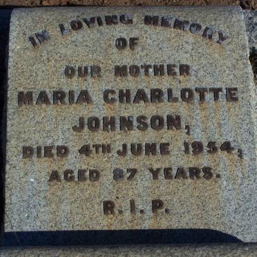 JOHNSON Maria Charlotte -1954