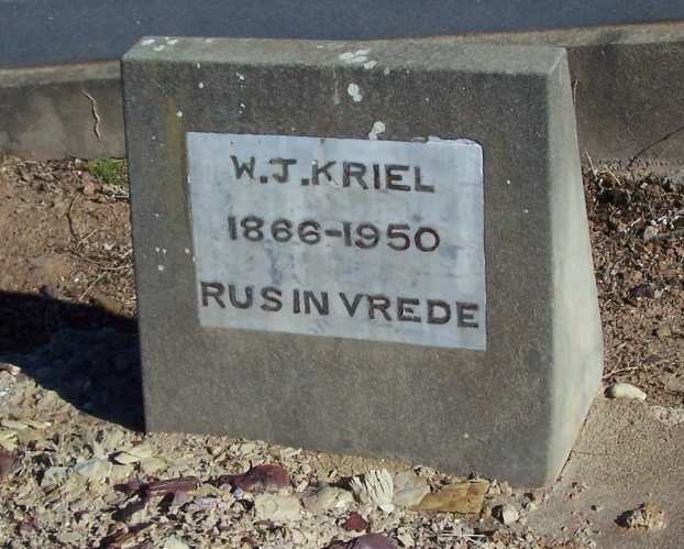 KRIEL W.J. 1866-1950