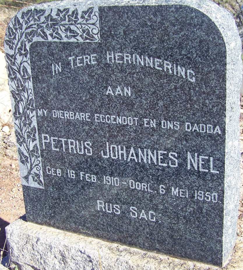 NEL Petrus Johannes 1910-1950