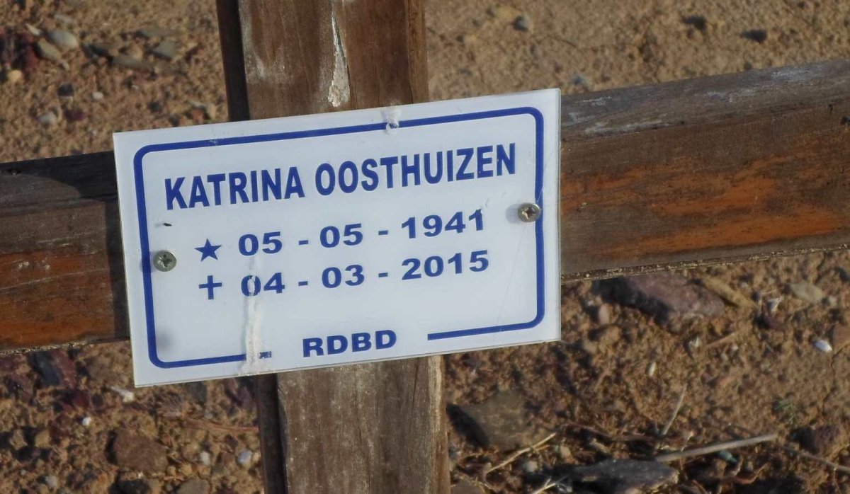 OOSTHUIZEN Katrina 1941-2015
