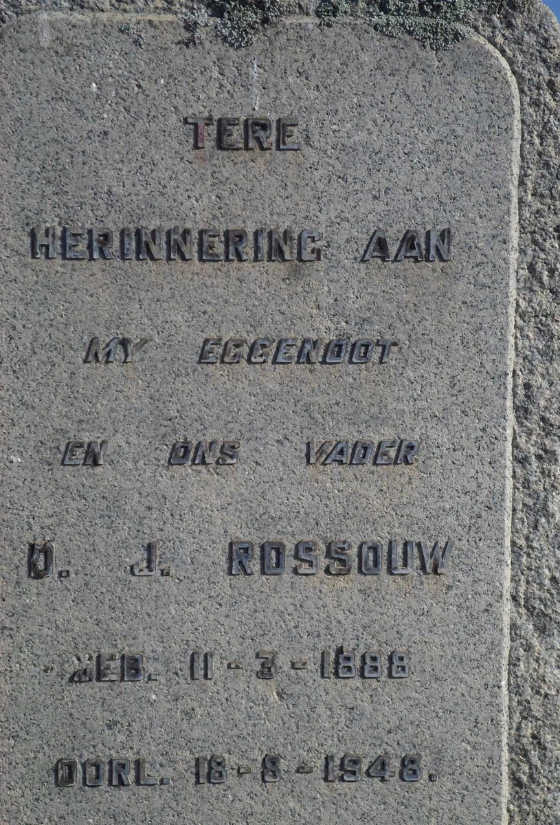 ROSSOUW D.J. 1888-1948