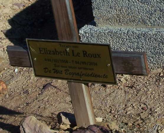 ROUX Elizabeth, le 1958-2014