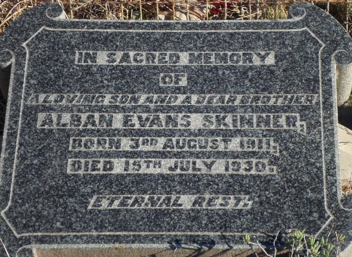 SKINNER Alban Evans 1911-1930
