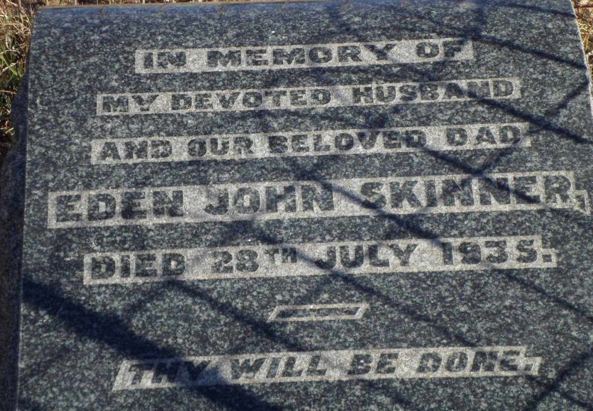 SKINNER Eden John -1935