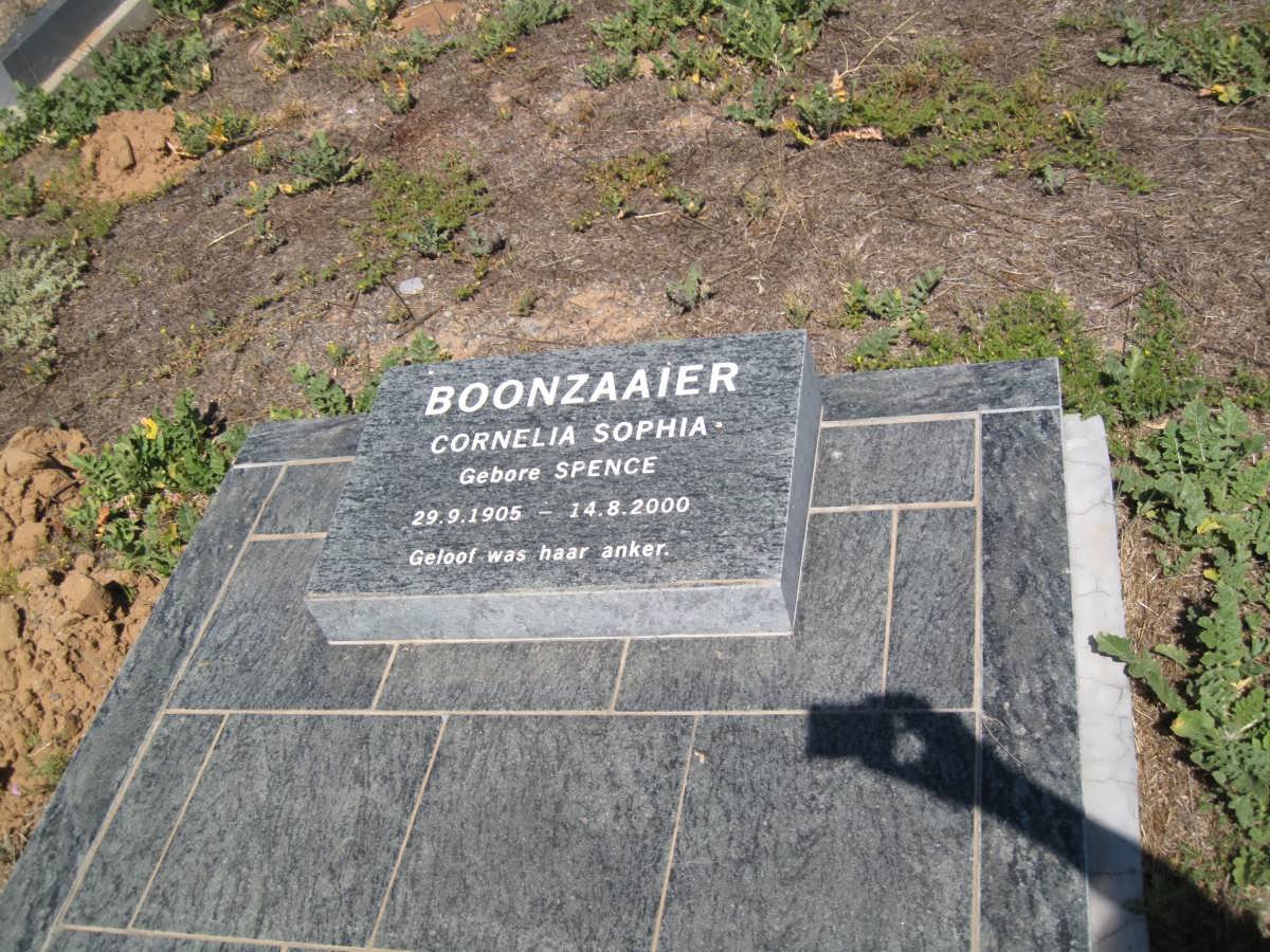 BOONZAAIER Cornelia Sophia nee SPENCE 1905-2000