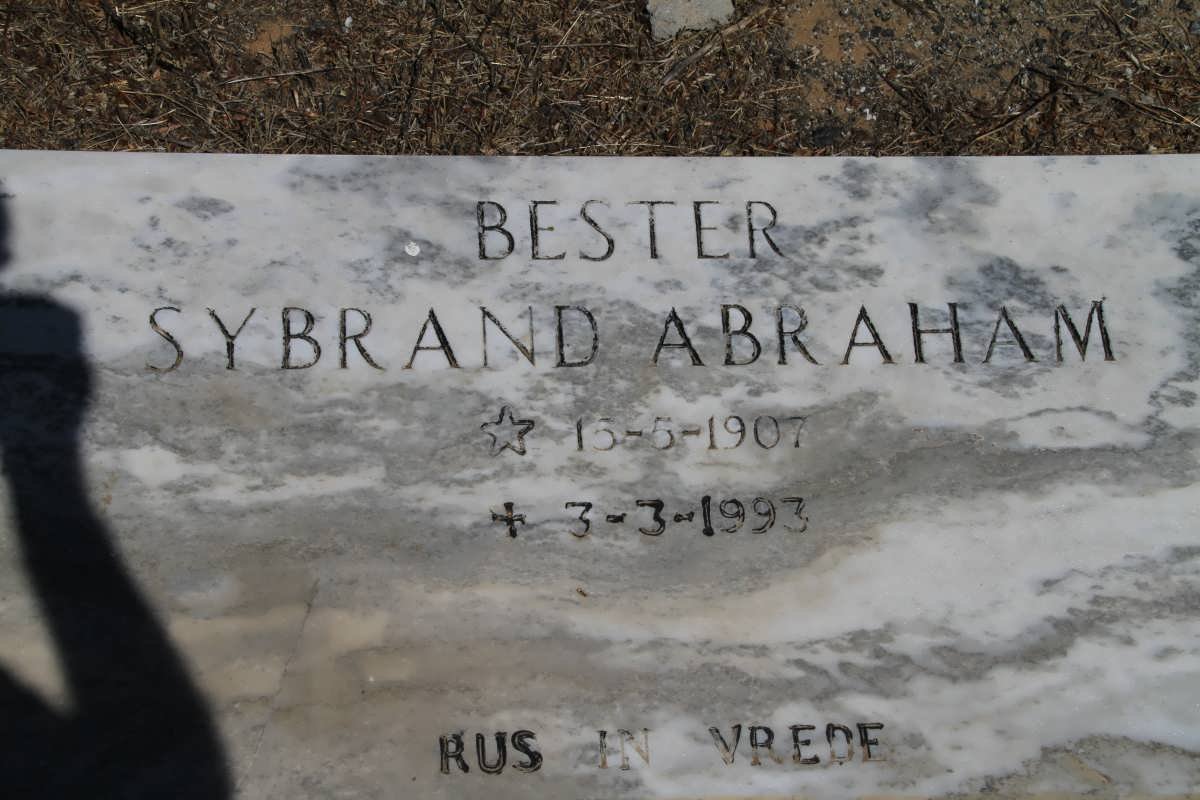BESTER Sybrand Abraham 1907-1993