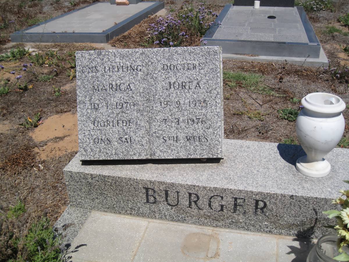 BURGER Marica 1970-1976 &amp; Jorea 1975-1976