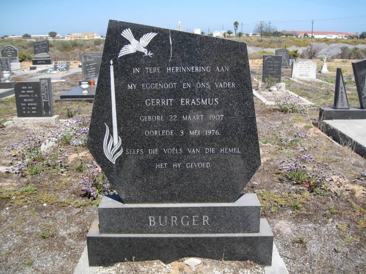 BURGER Gerrit Erasmus 1907-1976