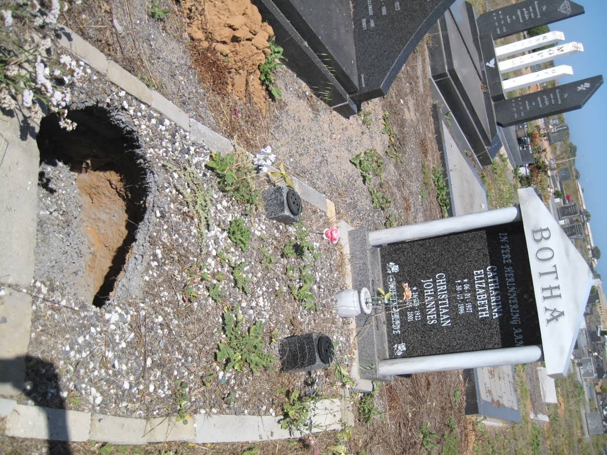 BOTHA Christiaan Johannes 1922-2001 &amp; Catharina Elizabeth 1927-1996