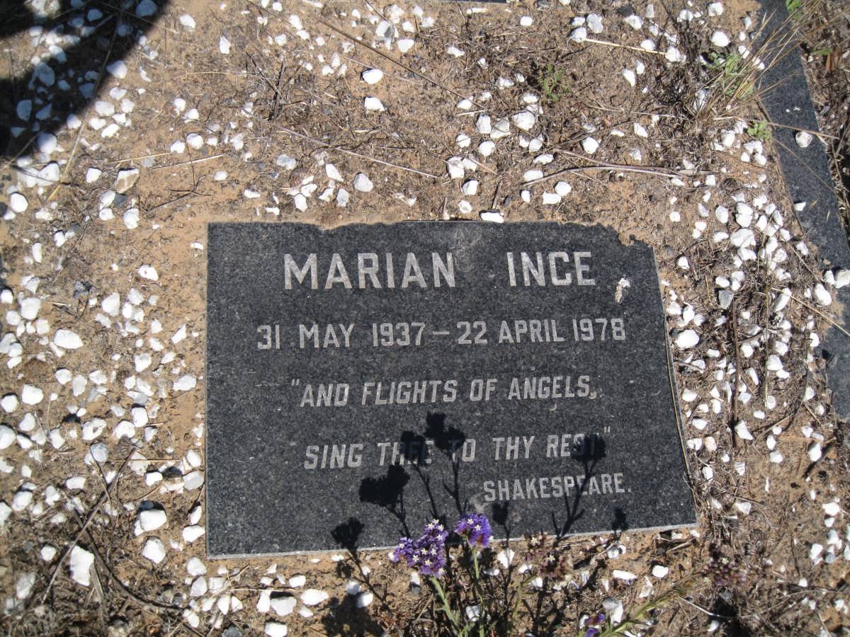 INCE Marian 1939-1978