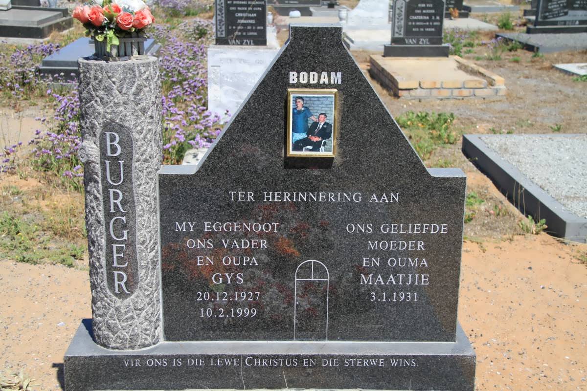 BODAM Gys 1927-1999 &amp; Maatjie 1931-