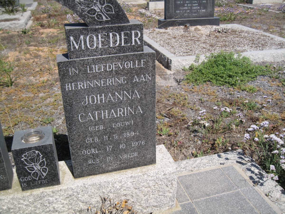 BURGER Johanna Catharina nee LOUW 1894-1976