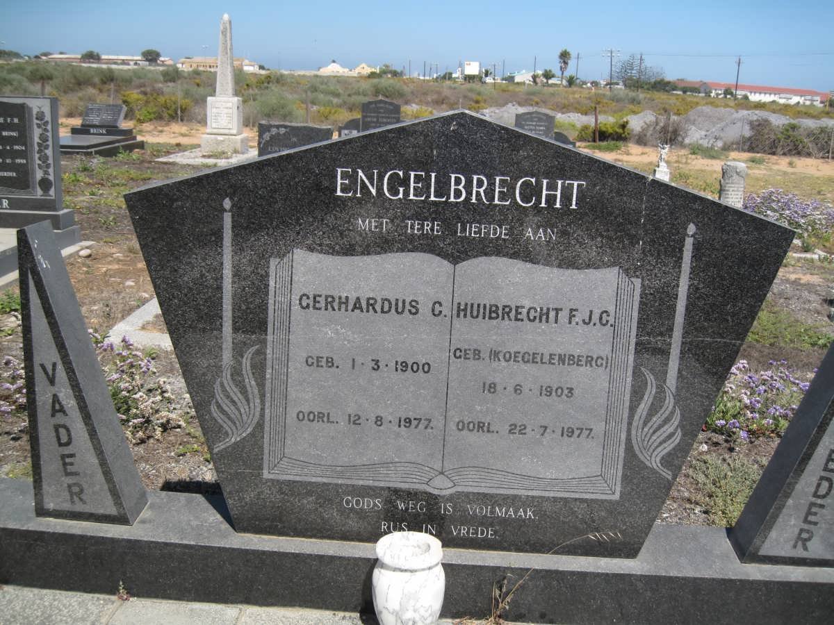 ENGELBRECHT Gerhardus C. 1900-1977 &amp; Huibrecht F.J.C. KOEGELENBERG 1903-1977