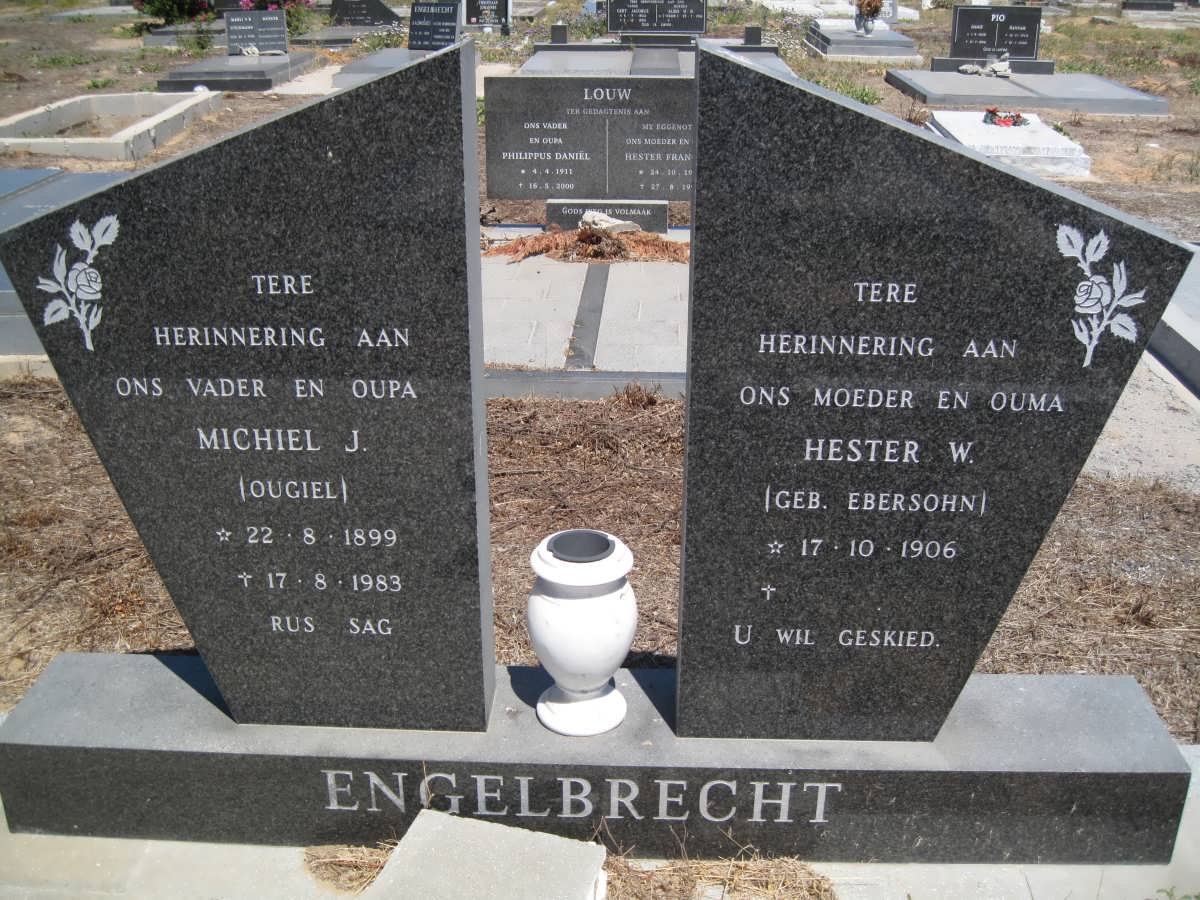 ENGELBRECHT Michiel J. 1899-1983 &amp; Hester W. EBERSOHN 1906-