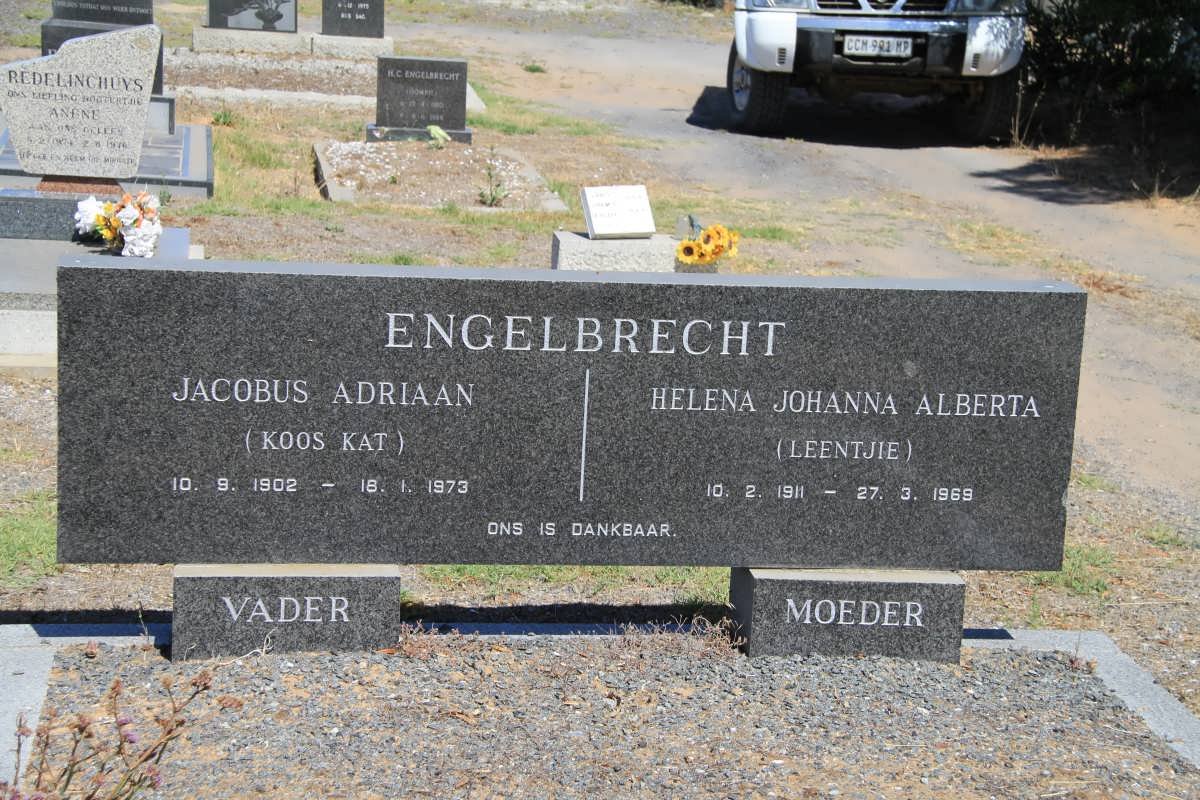 ENGELBRECHT Jacobus Adriaan 1902-1973 &amp; Helena Johanna Alberta 1911-1969