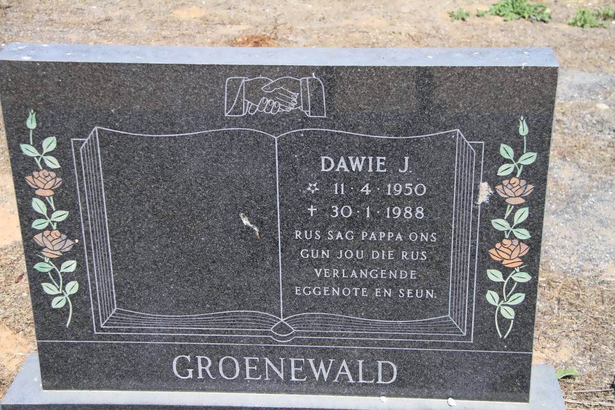 GROENEWALD Dawie J. 1950-1988