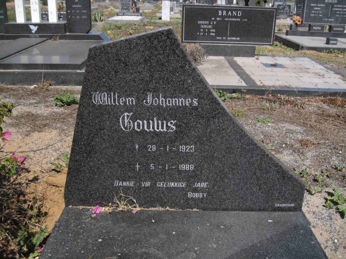 GOUWS Willem Johannes 1923-1988