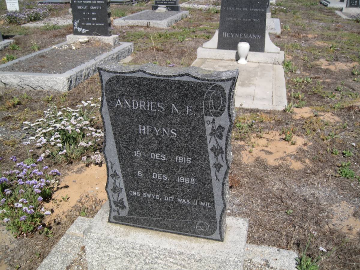 HEYNS Andries N.E. 1916-1968