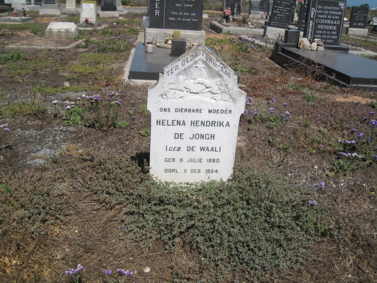 JONGH Helena Hendrika, de nee DE WAAL 1880-1954