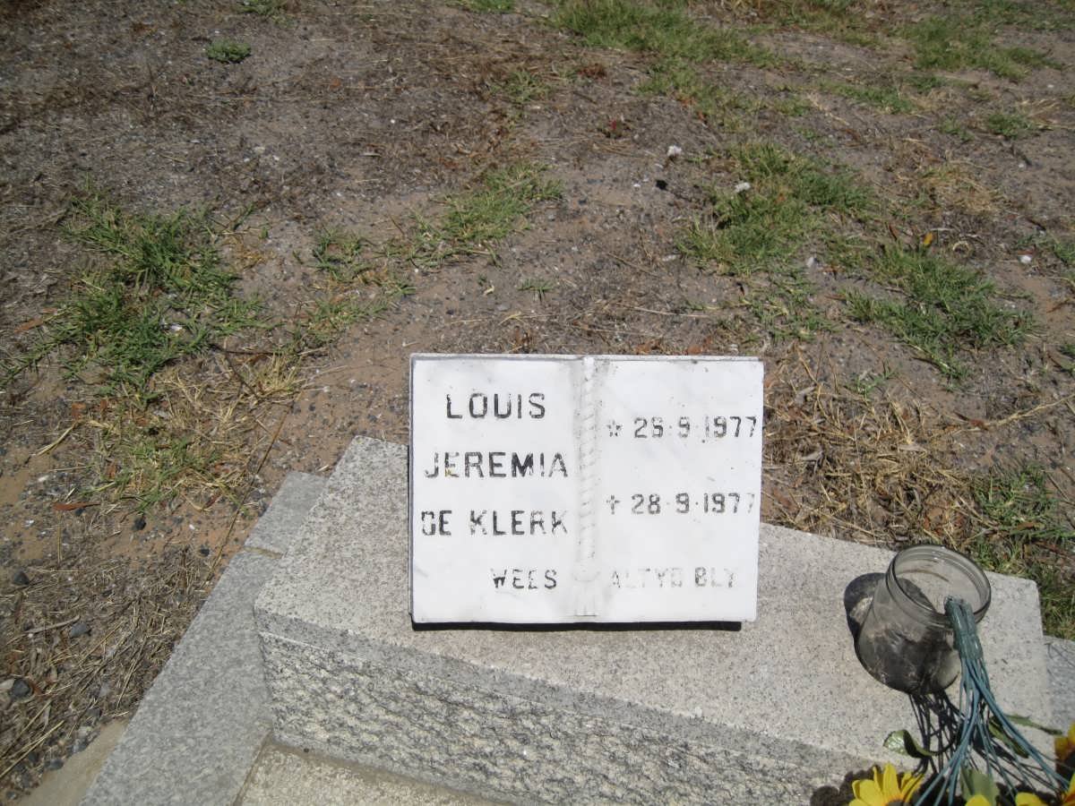KLERK Louis Jeremia, de 1977-1977