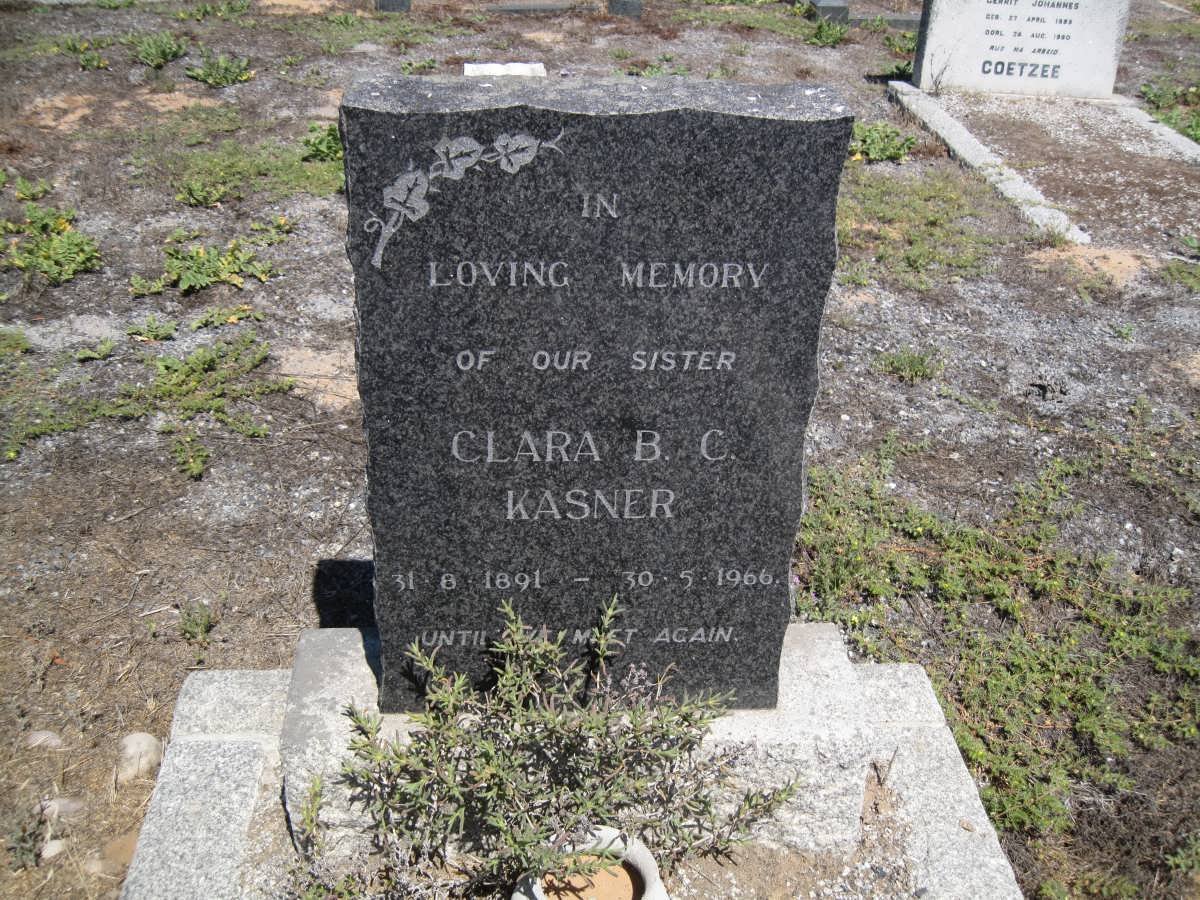 KASNER Clara B.C. 1891-1966