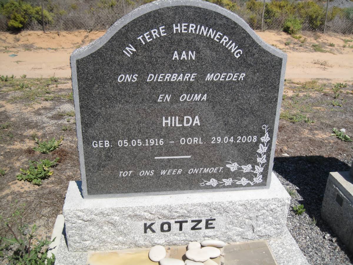 KOTZÉ Hilda 1916-2008