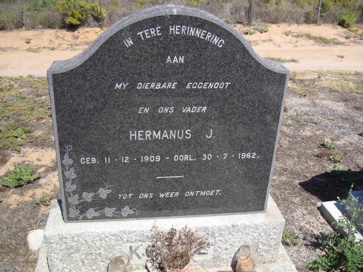 KOTZÉ Hermanus J. 1909-1962