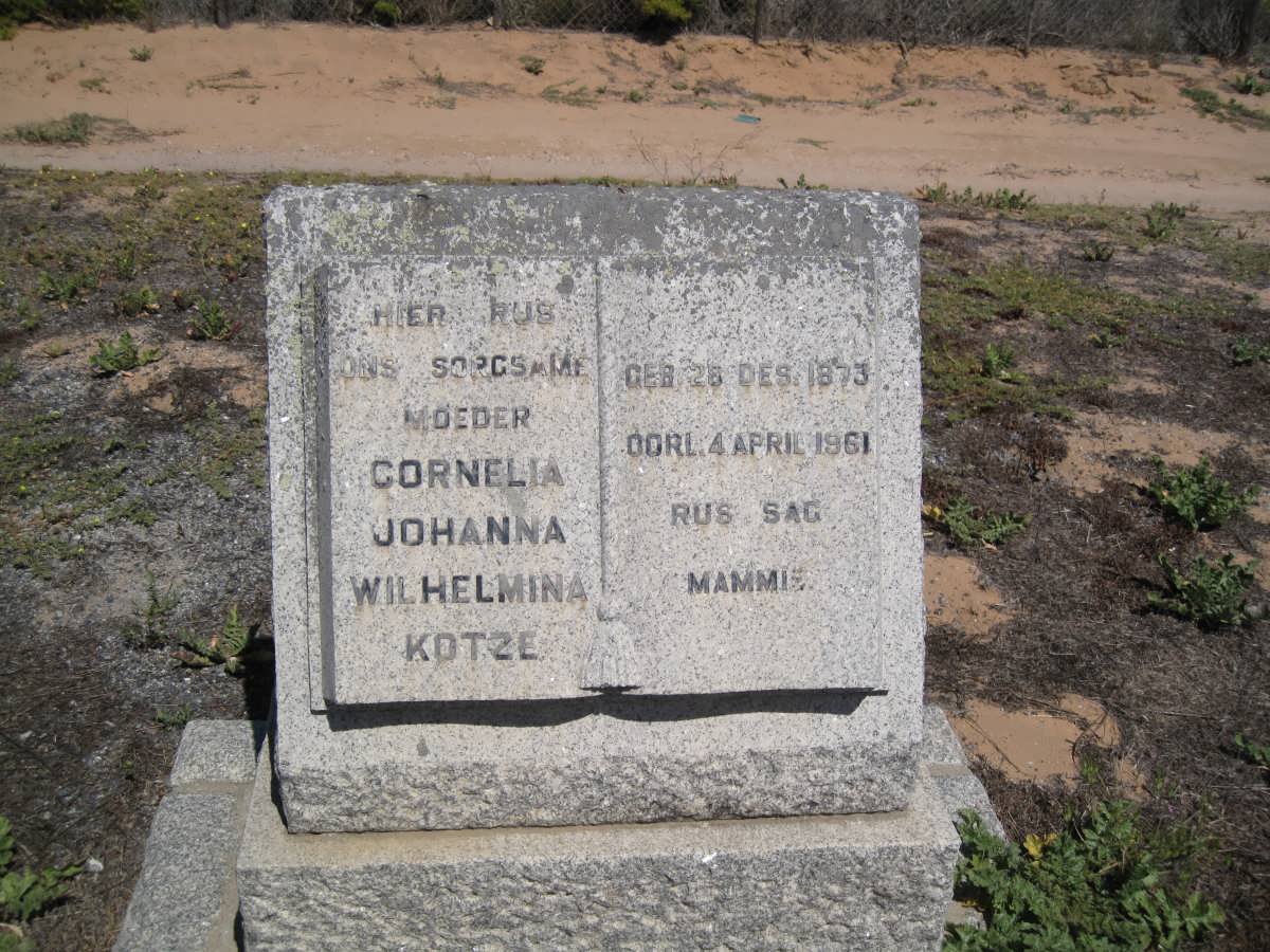 KOTZE Cornelia Johanna Wilhelmina 1873-1961