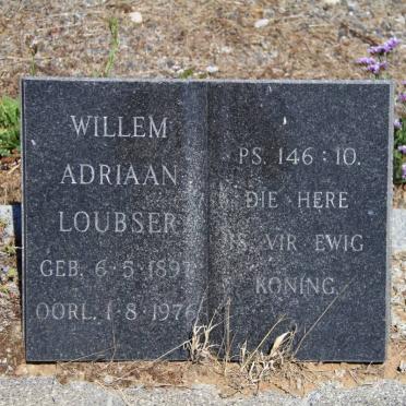 LOUBSER Willem Adriaan 1897-1976