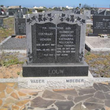 LOUW Coenraad Hendrik 1887-1967 &amp; Huibrecht Johanna Catharina Willemina THERION 1887-1966