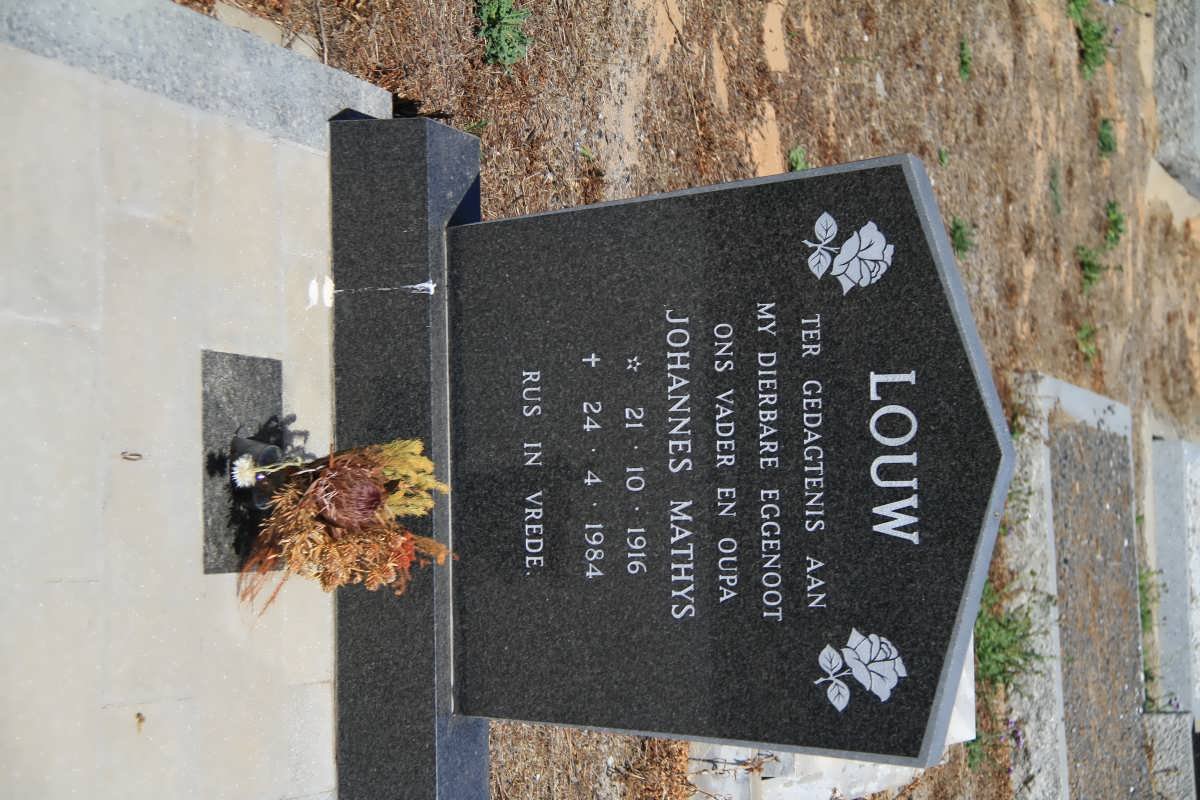 LOUW Johannes Mathys 1916-1984