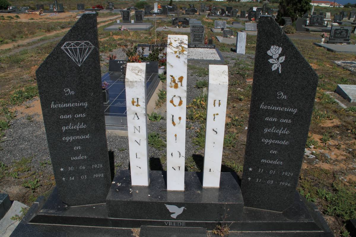 MOUTON Hannes 1928-1998 &amp; Hester 1929-1996