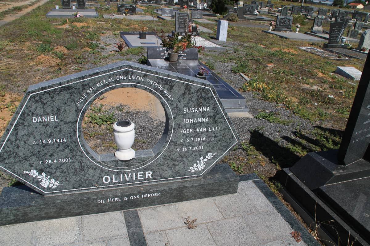 OLIVIER Daniël 1914-2001 &amp; Susanna Johanna VAN LILL 1916-2001