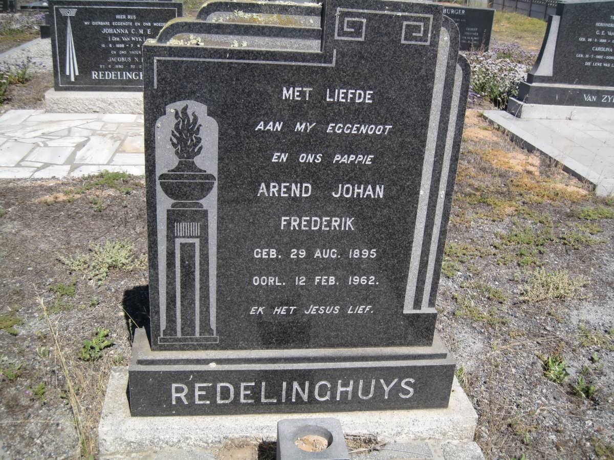 REDELINGHUYS Arend Johan Frederik 1895-1962