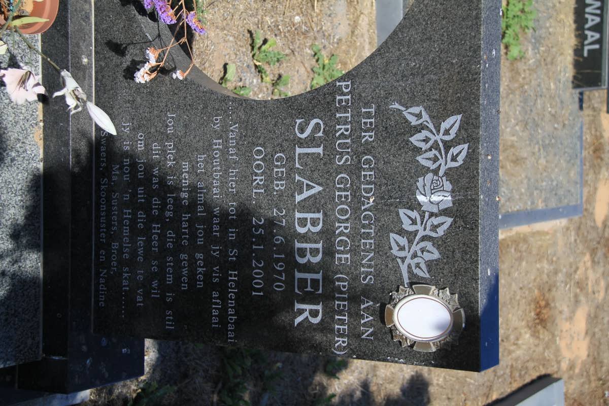 SLABBER Petrus George 1970-2001