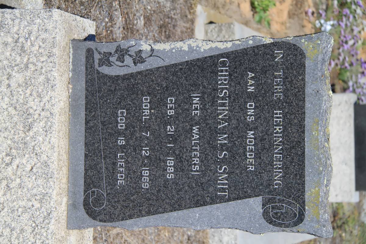 SMIT Christina M.S. nee WALTERS 1885-1969