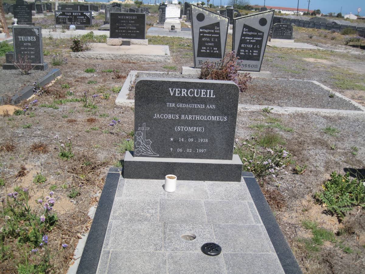 VERCUEIL Jacobus Bartholomeus 1938-1997