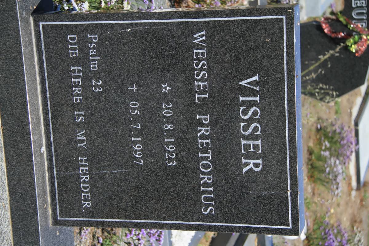 VISSER Wessel Pretorius 1923-1997