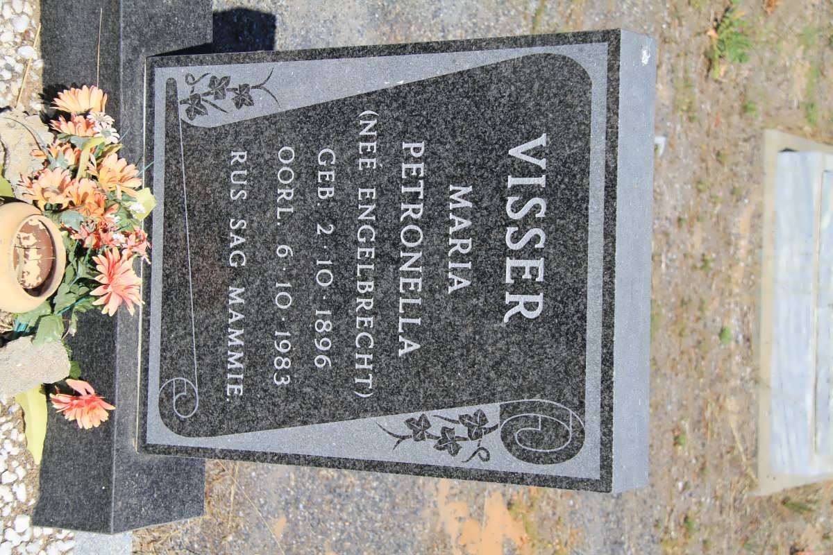 VISSER Maria Petronella nee ENGELBRECHT 1896-1983