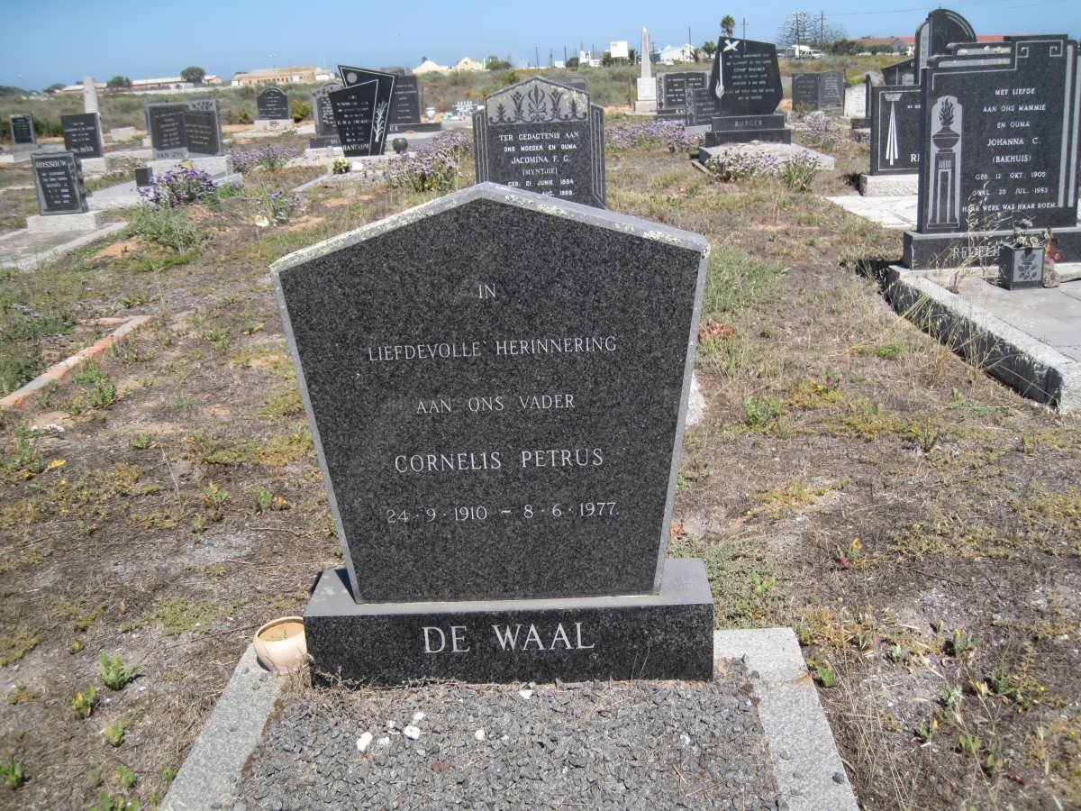 WAAL Cornelis Petrus, de 1910-1977
