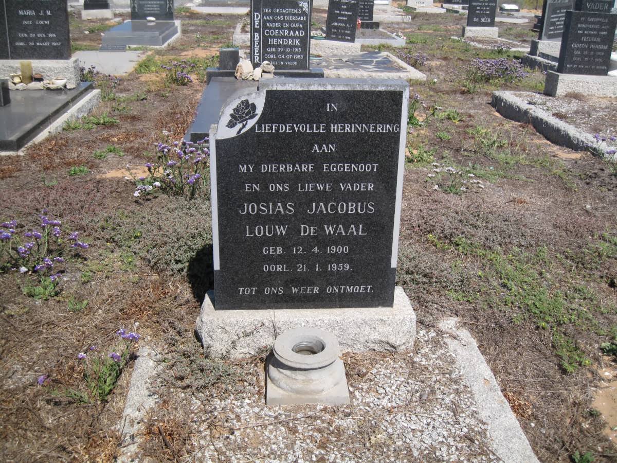 WAAL Josias Jacobus Louw, de 1900-1959
