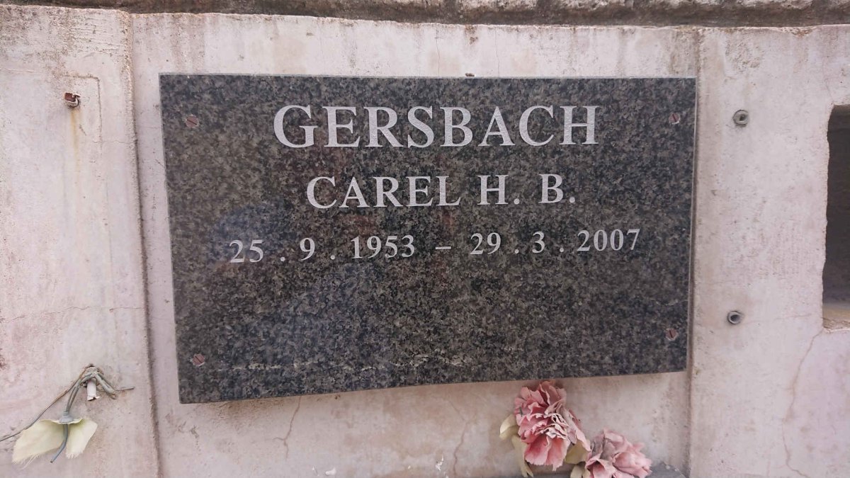 GERSBACH Carel H.B. 1953-2007