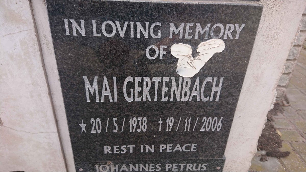 GERTENBACH Mai 1938-2006